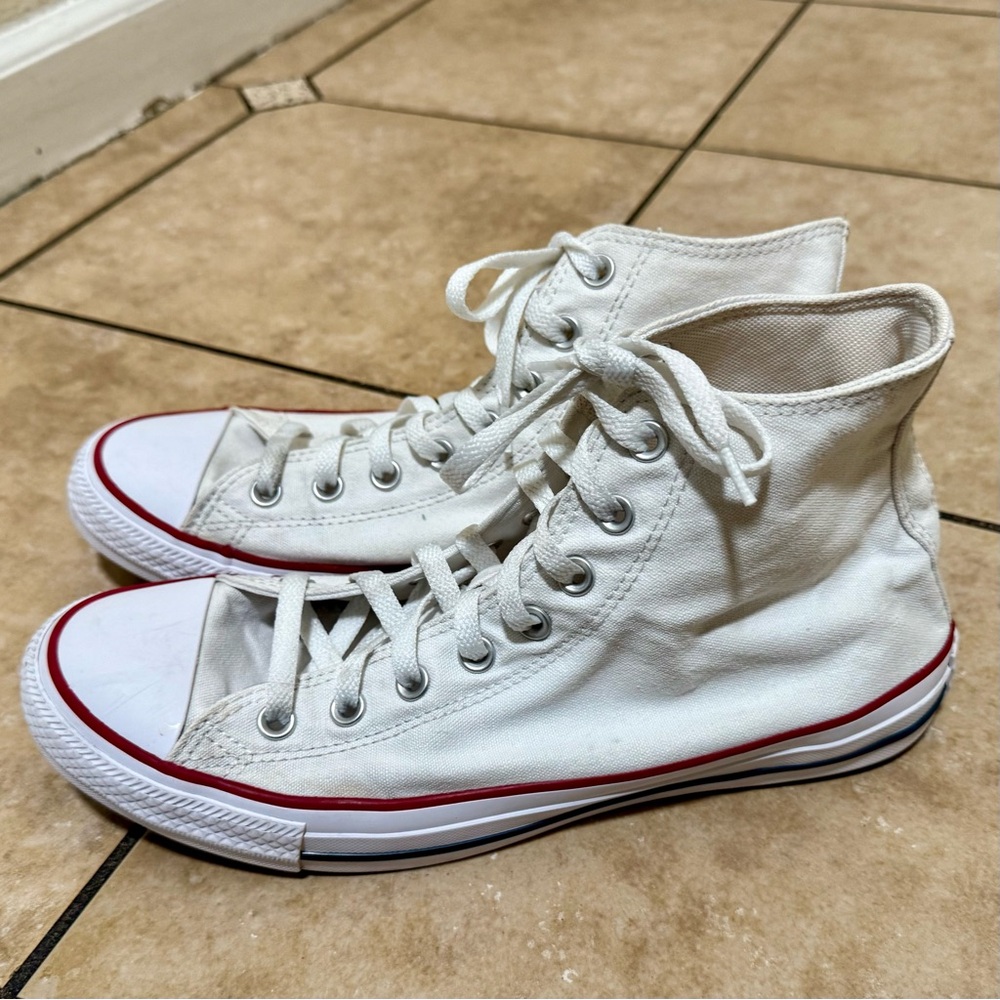 Men’s converse White High-Top
